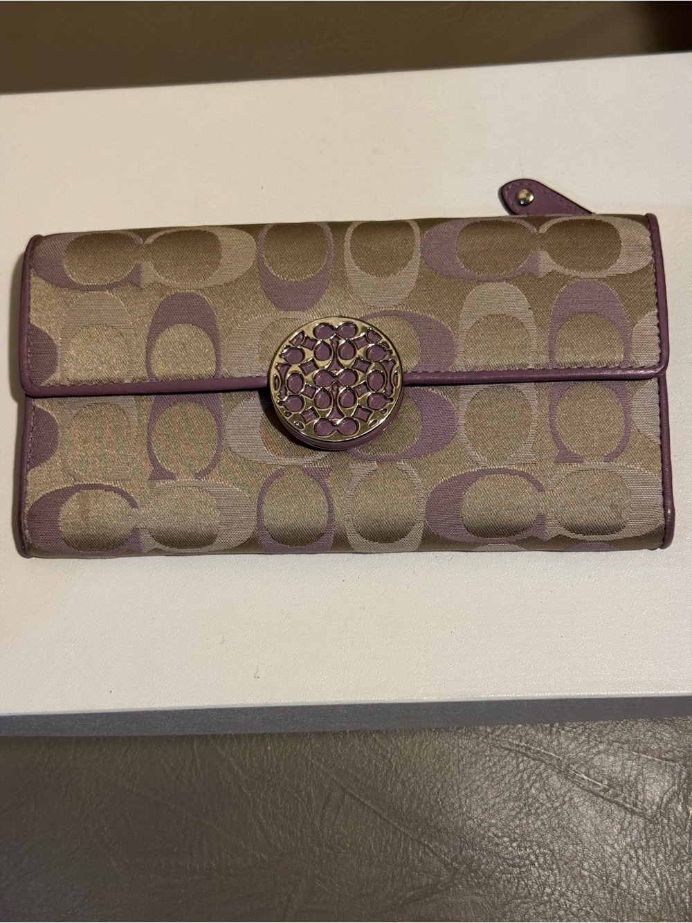 Coach Alexandra Sateen Slim Envelope Wallet
